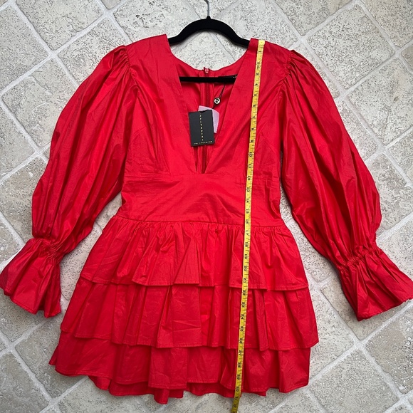 Erika Peña Chloe hot red dress size M/L - Picture 1 of 5